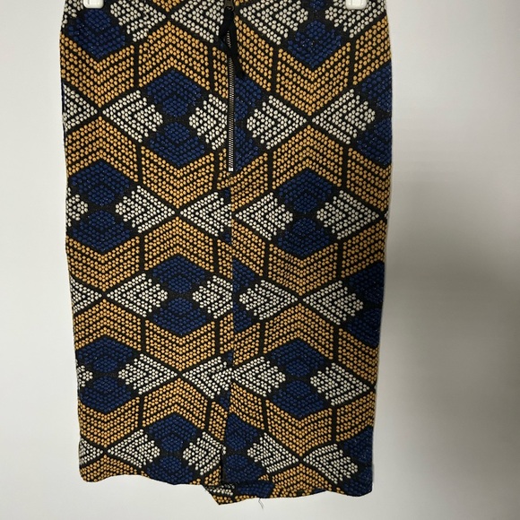 Maeve Kanara Anthropologie Knit Skirt Geometric Print Size 0P - Picture 5 of 7